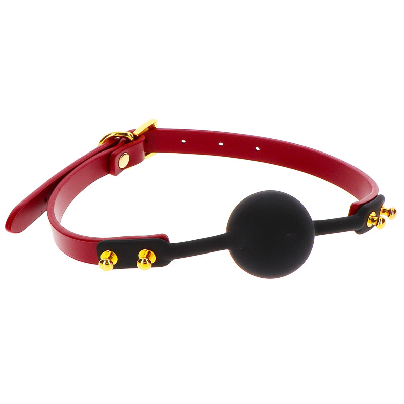 TABOOM Bâillon Boule Silicone Taboom 4cm Noir-Rouge